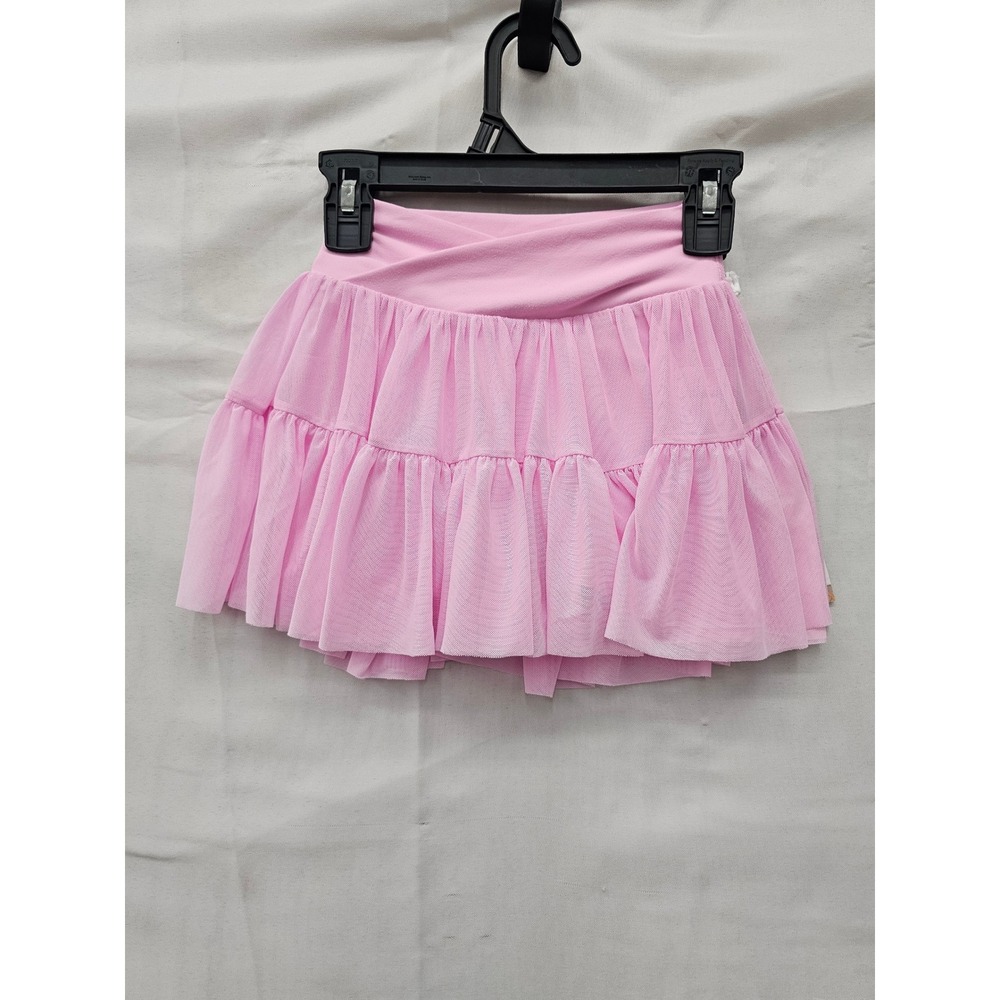 Blogilates Girls Ballerina Skort Pink Polyester Blend Athletic Size Small 6/7